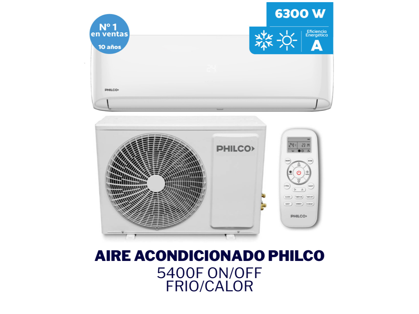 Aire Acondicionado 5400F ON/OFF - PHILCO