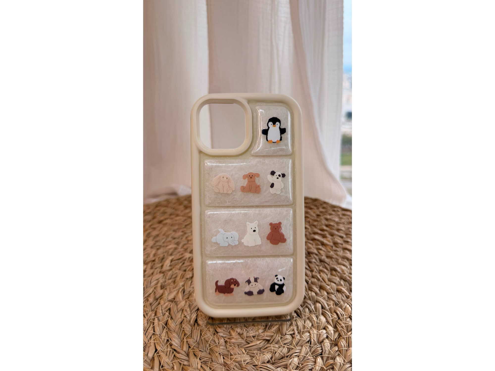 FUNDA PUFFER CREMA