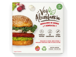 Veg Abundancia - Medallones de quinoa y remolacha