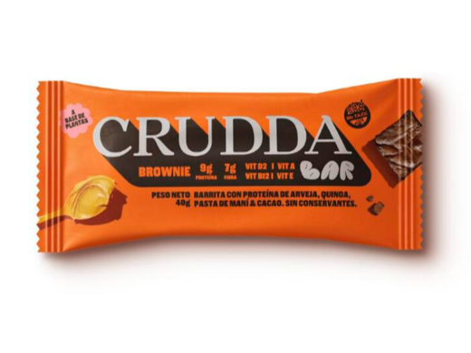 Crudda - Barra proteica sabor Brownie
