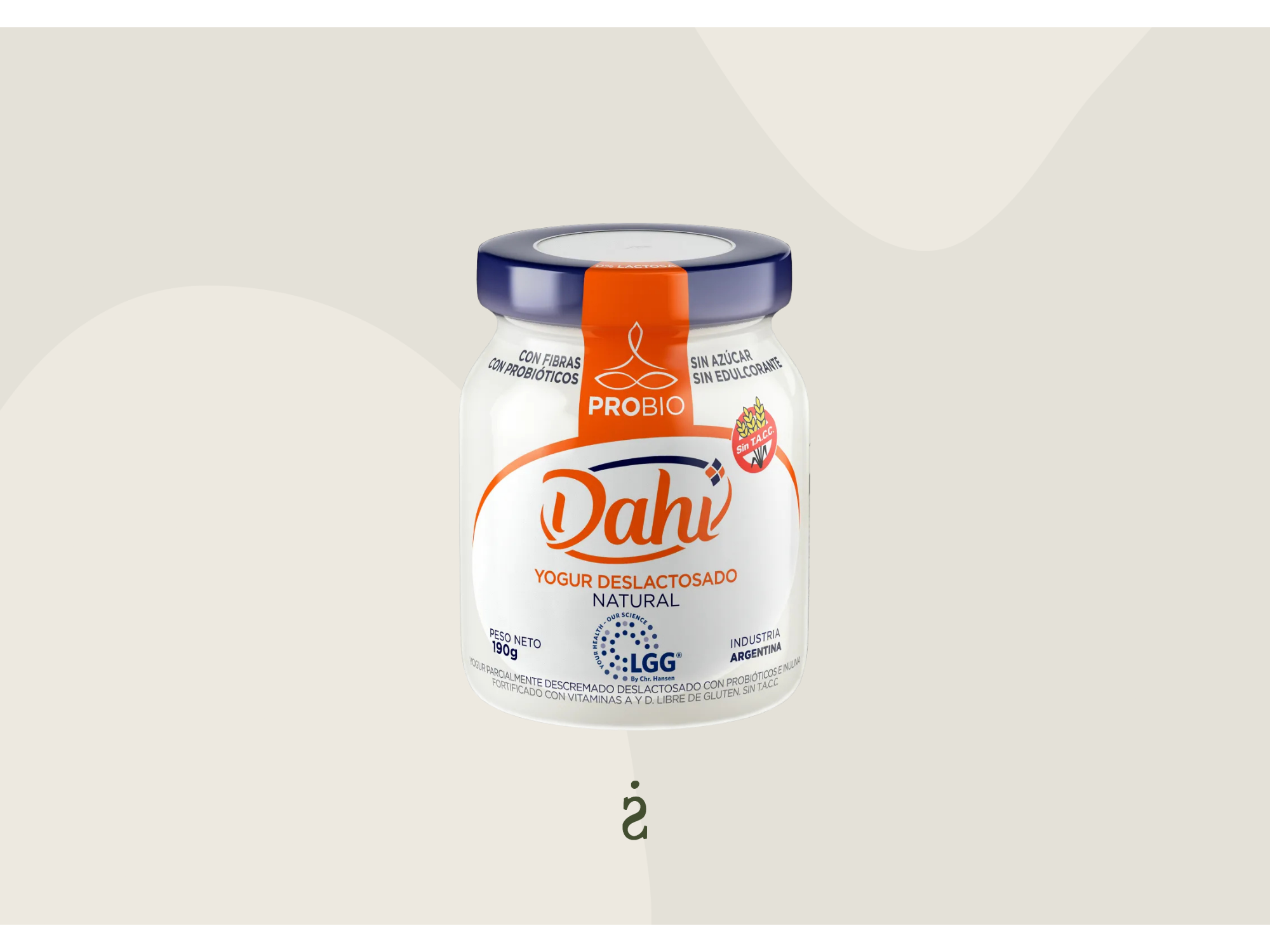Dahi - Yogurt deslactosado sabor natural (190g)