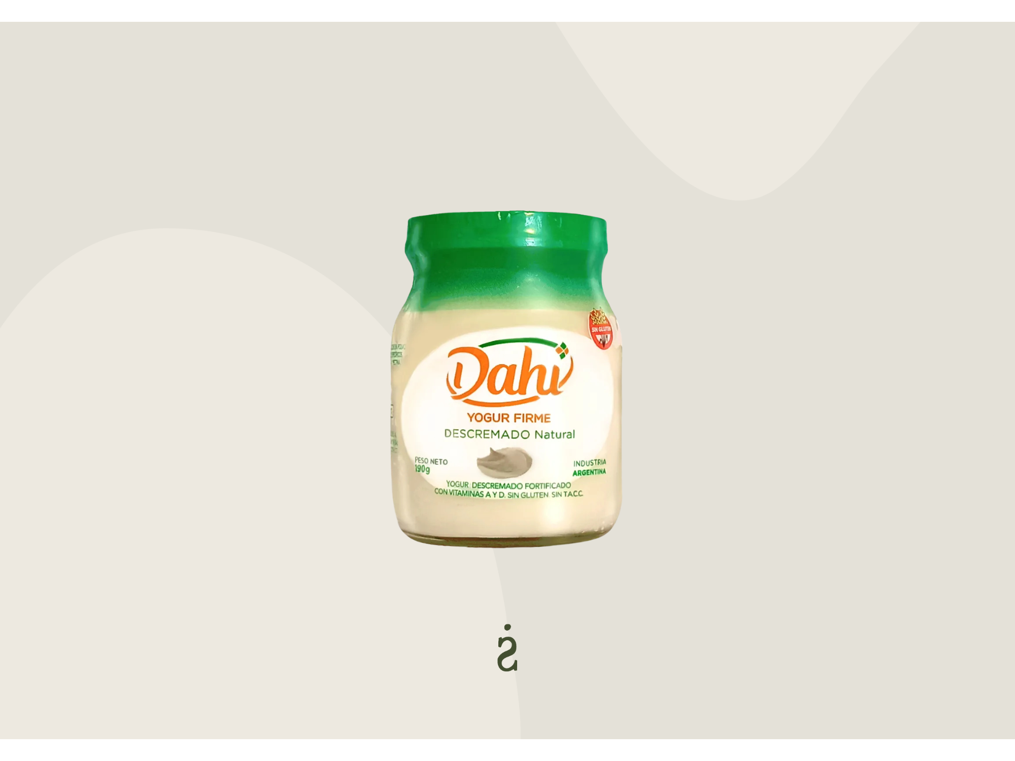Dahi - Yogurt descremado natural sin azucar (190g)