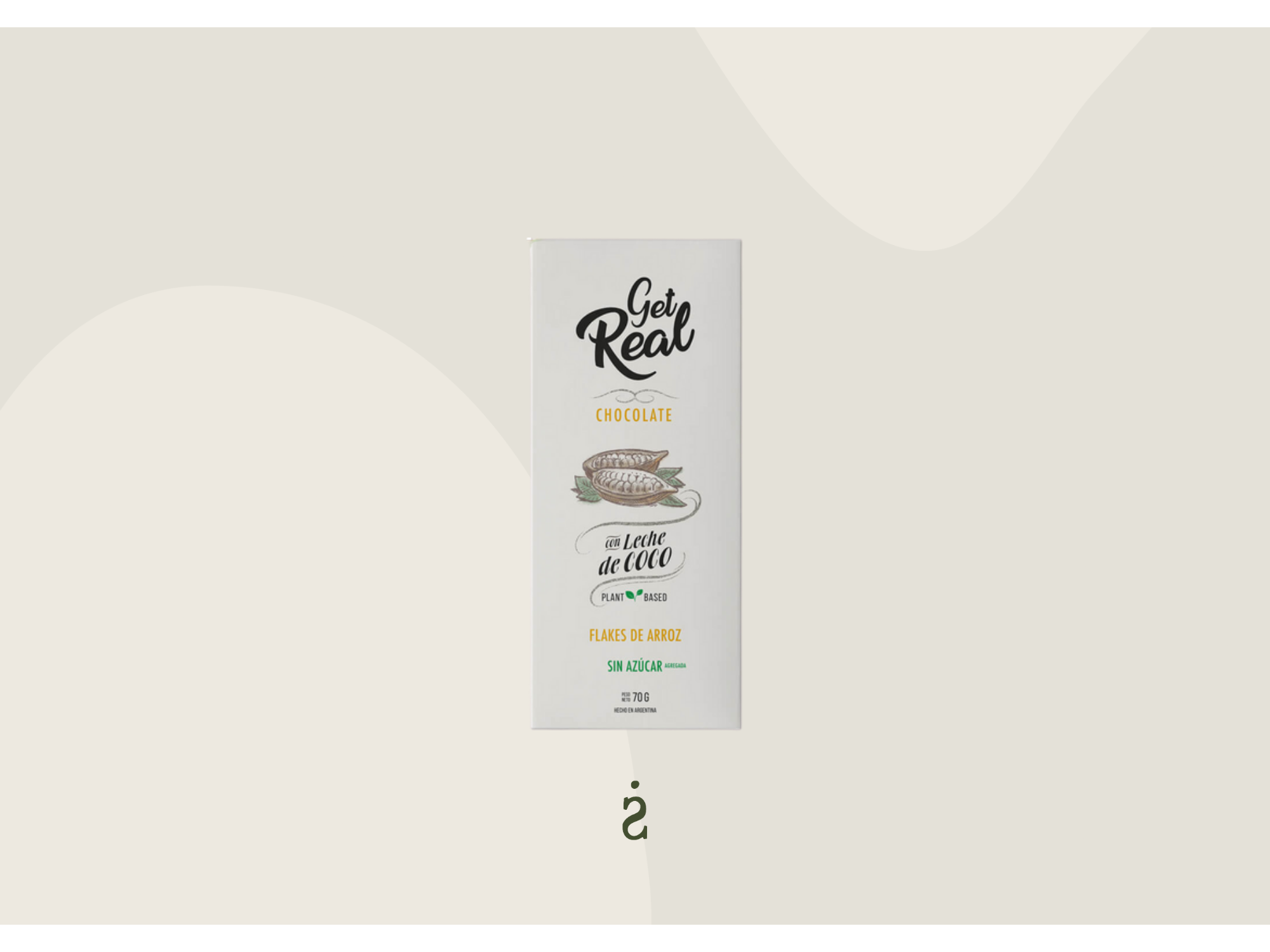 Get real - Chocolate con leche de coco y flakes de arroz