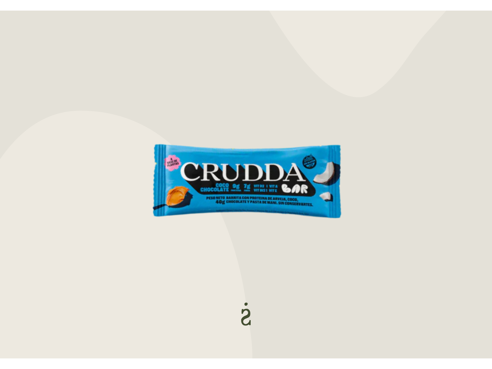 Crudda - Barra proteica sabor coco y chocolate