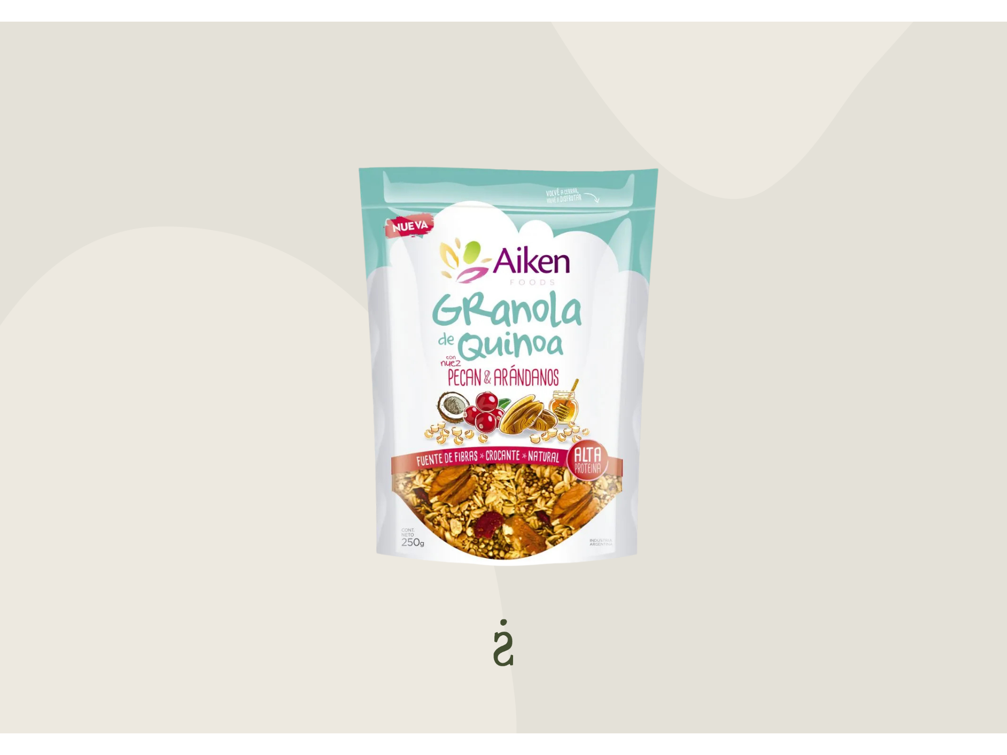 Aiken - Granola de quinoa con nuez pecan y arandanos (250g)