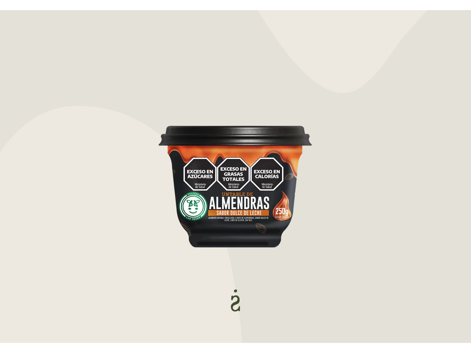 Felices las Vacas - Untable de almendras sabor dulce de leche