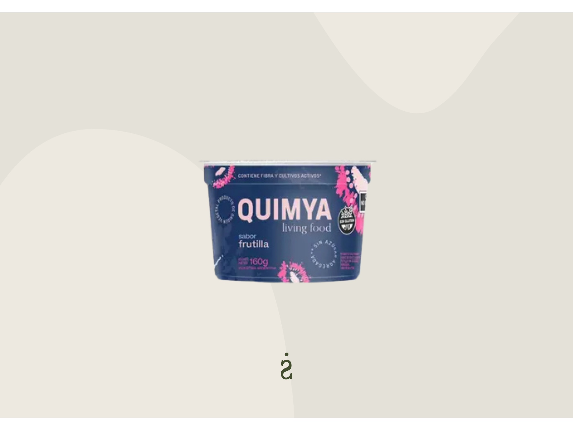 Quimya - Yogur de coco sabor frutilla (160g)