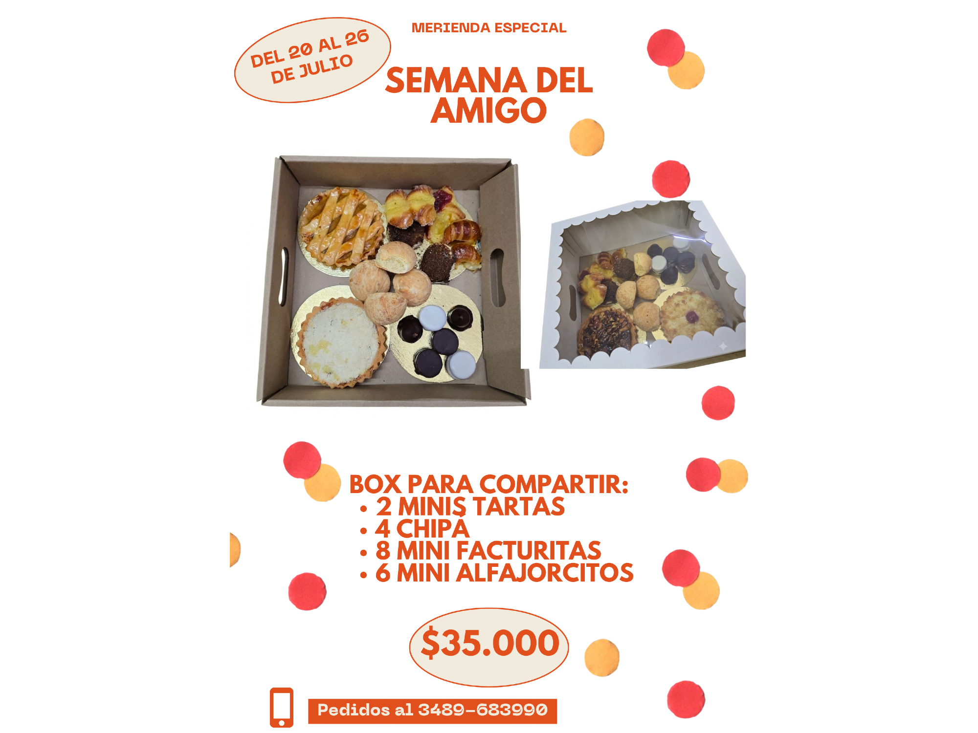 Merienda día del amigo (por encargue)