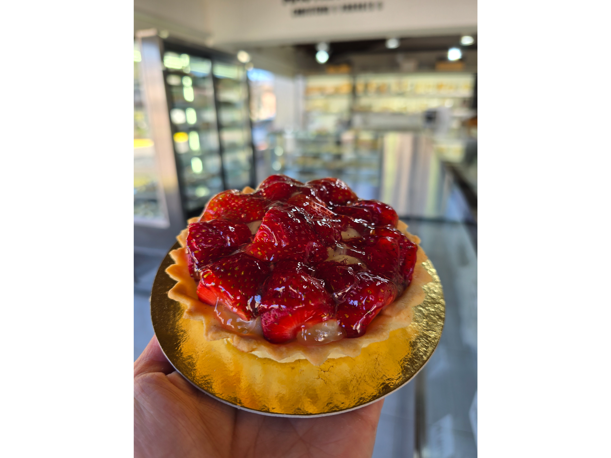 Mini tarta de frutillas