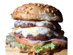 2 - HAMBURGUESA doble espc. + fritas + mayo