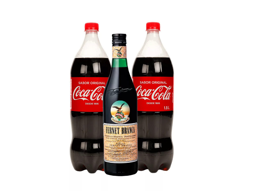 Fernet 750 + 2 Coca Coca 1,5L