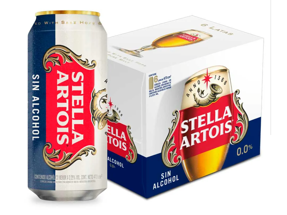 Stella Artois cero 473ml x6