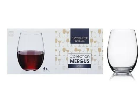 Vaso Bohemia Mergus 560ml x6