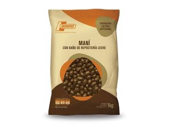 Mani con chocolate con baño de reposteria "Argenfrut"