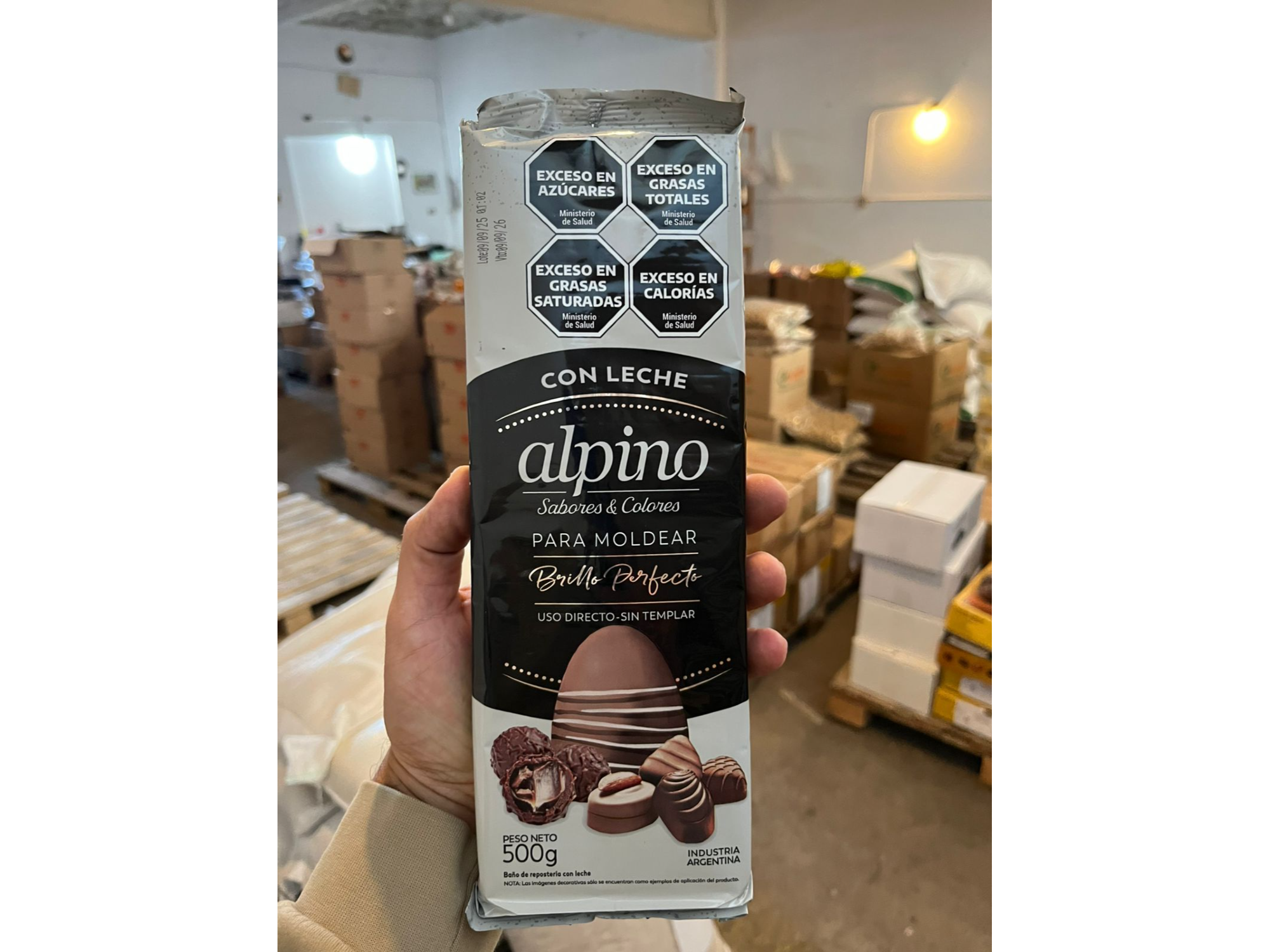 Barra Baño moldeo Con leche (x 500 gr.) "Alpino"