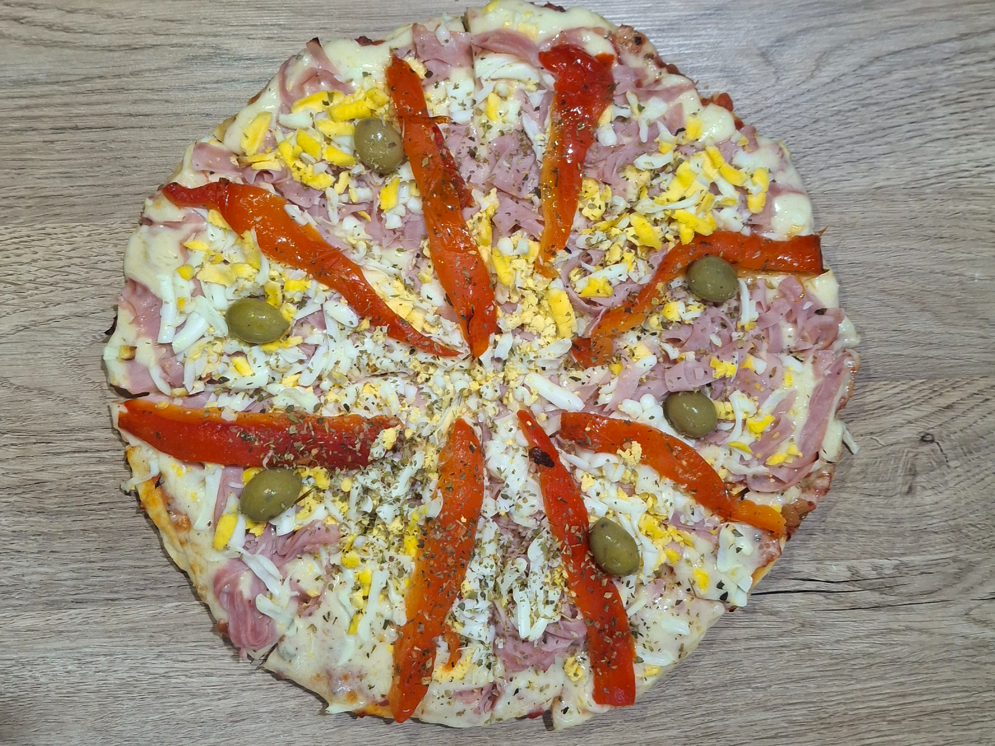 Jamón, Morrón y Huevo