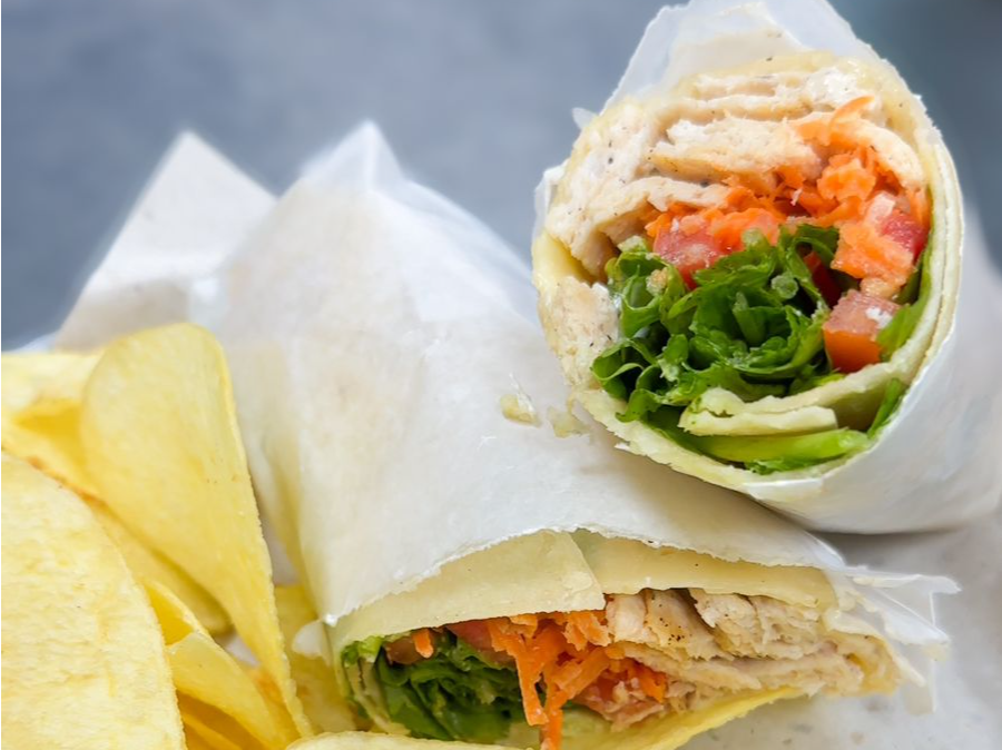 2 WRAPS DE RÚCULA CON PAPAS COPETÍN