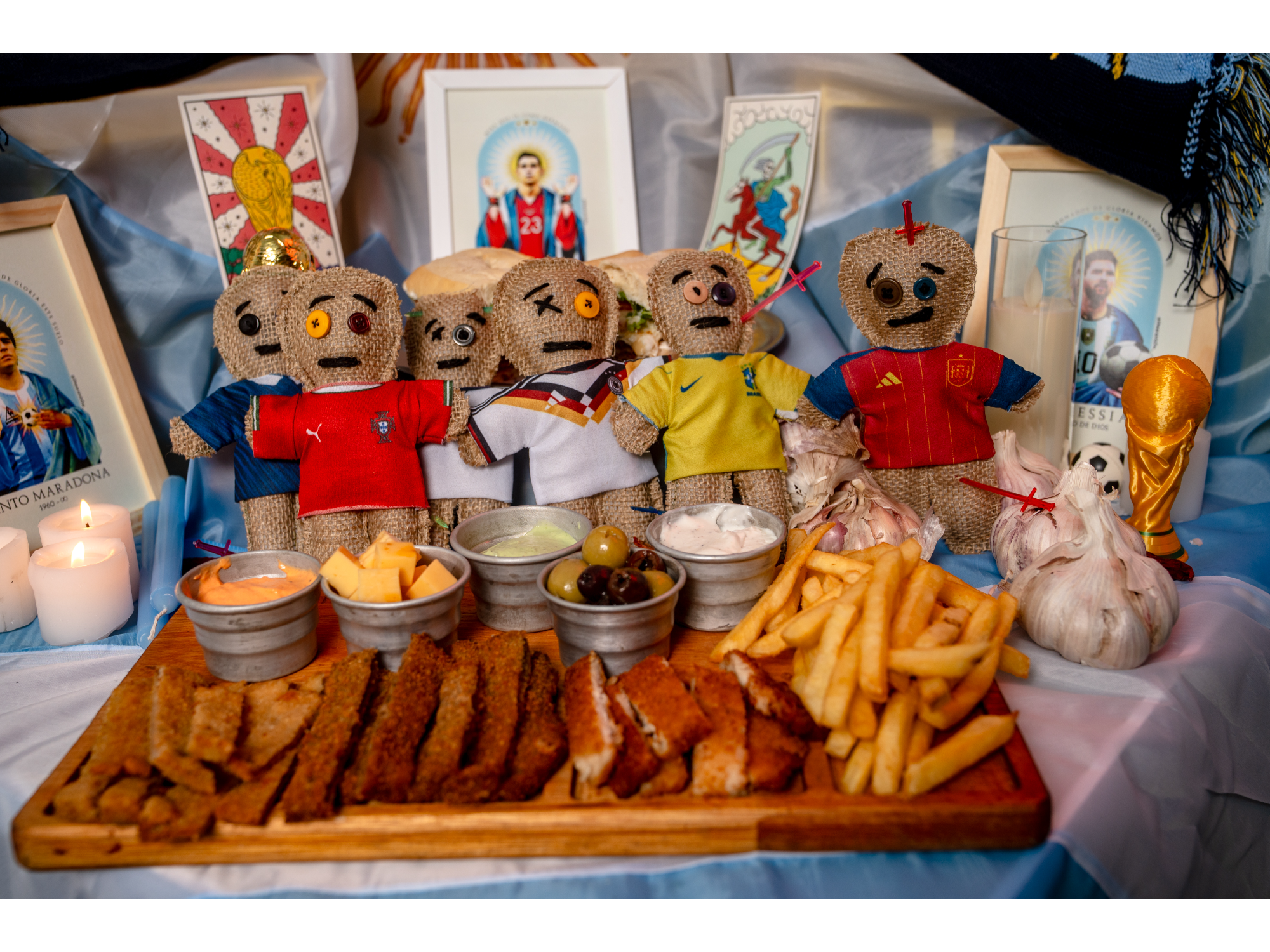 MC CUMBA (PICADA VEGETARIANA DE MILANGAS Y  PAPAS FRITAS  (COMEN 2 / PINCHAN 3)