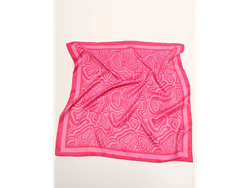 Bandana Impresa Geométrica Fucsia