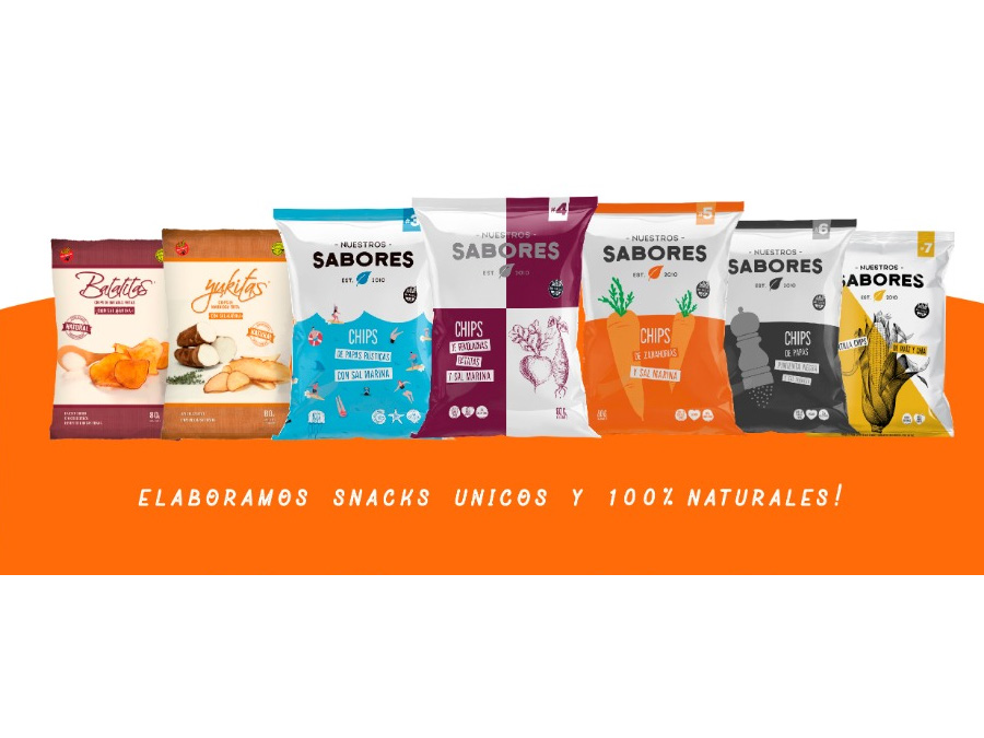 Snacks Nuestros sabores 80grs - Variedad de sabores