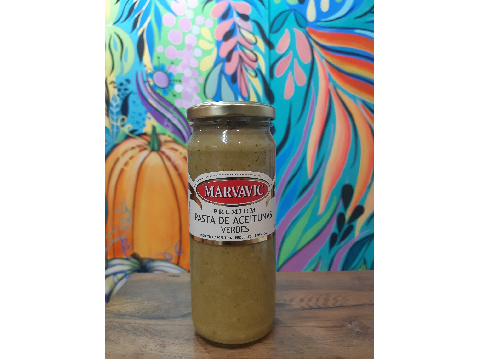 Pasta aceitunas verdes Marvavic x 300grs.