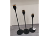 JUEGO DE CANDELEROS NEGRO MCN-00002