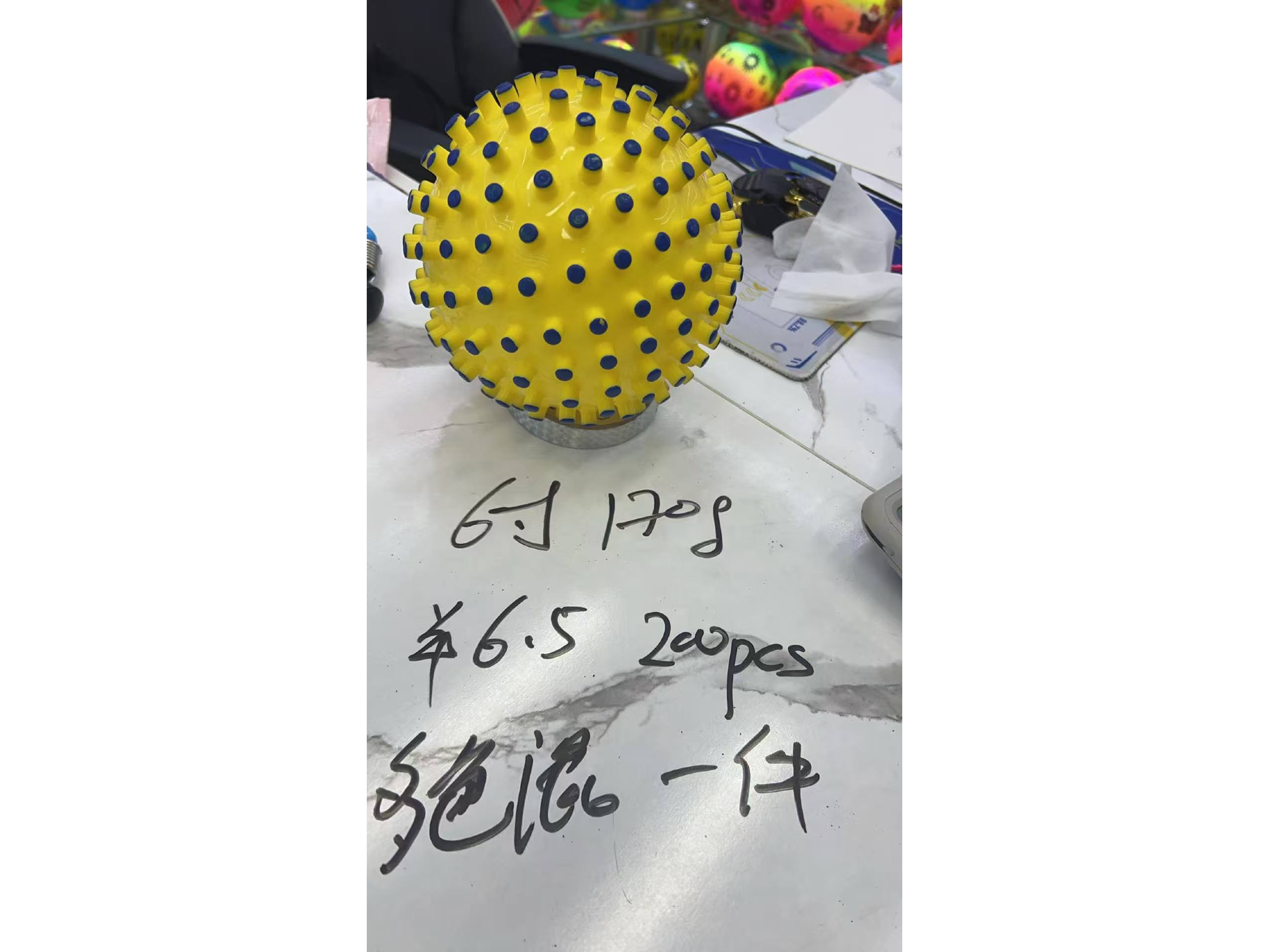 BALóN DE PúAS DE 6" ERGONOMICA MCN-03678