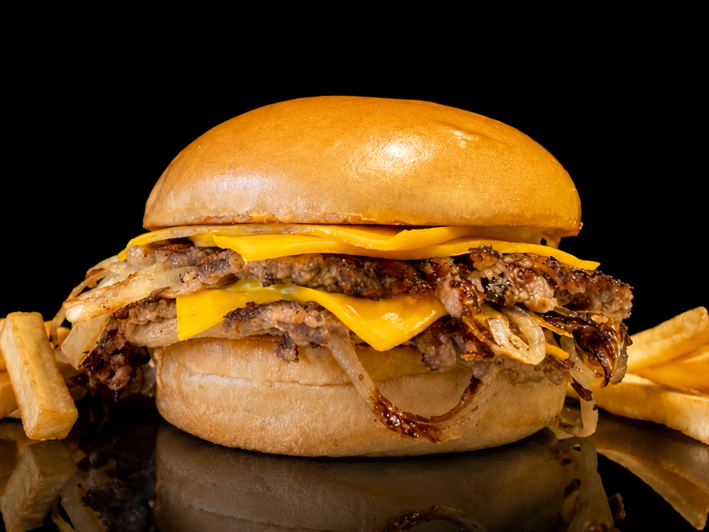 OKLAHOMA   -   fried onion burger                            ->