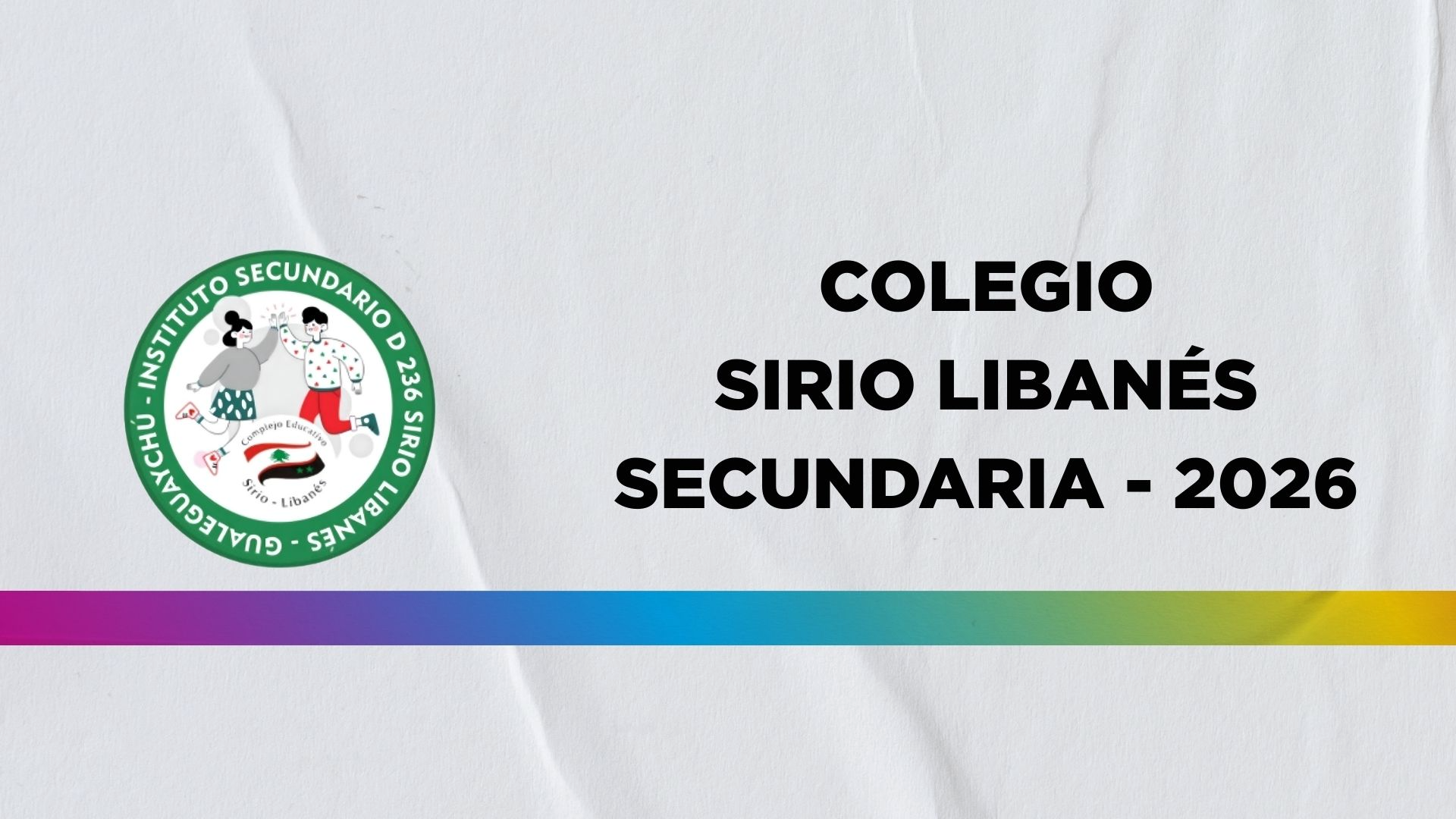Colegio SIRIO LIBANÉS - SECUNDARIA 2026