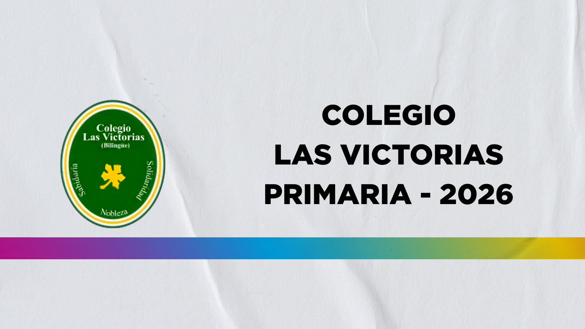 Colegio LAS VICTORIAS - PRIMARIA 2026