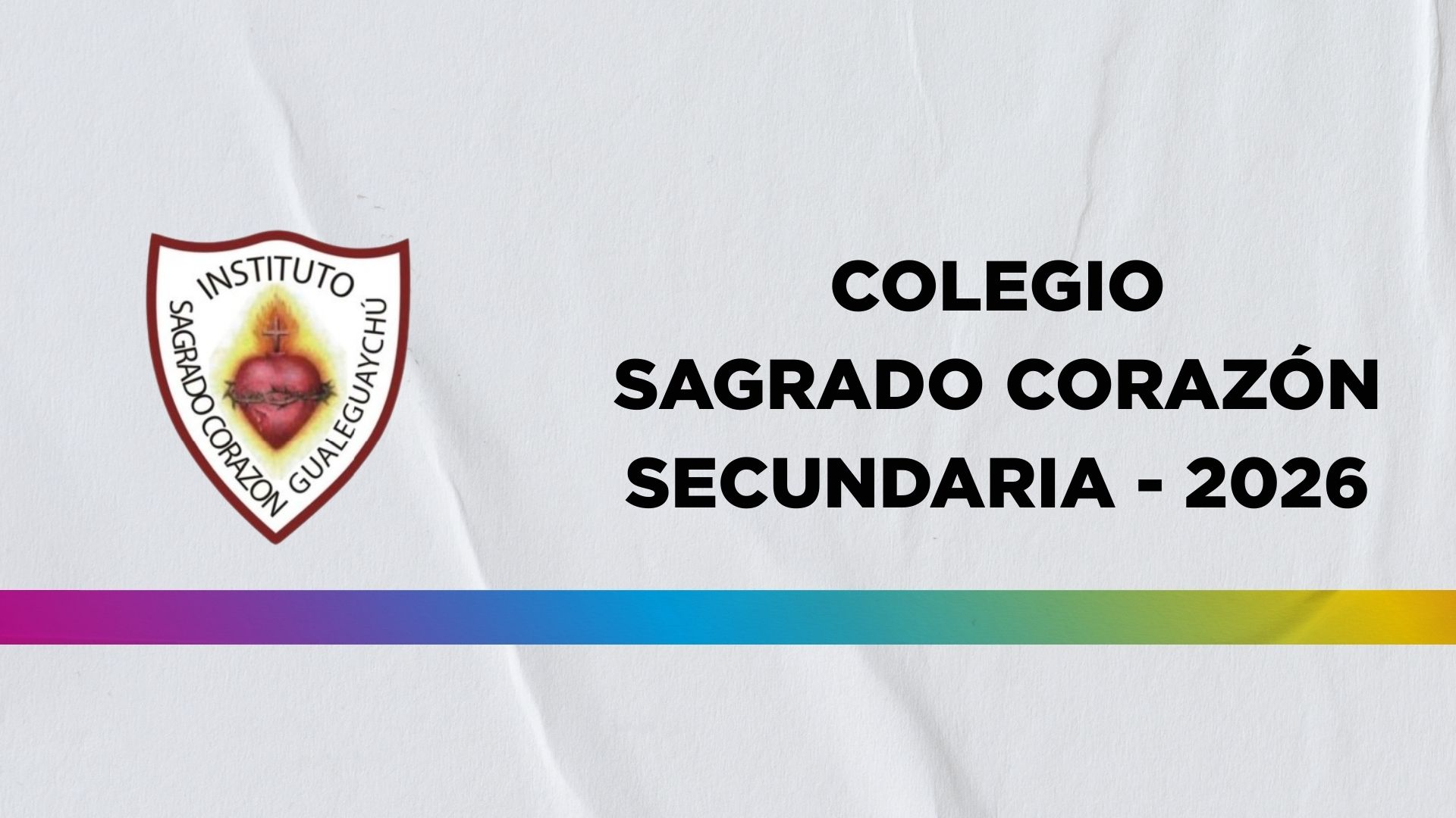 Colegio SAGRADO CORAZÓN - SECUNDARIA 2026