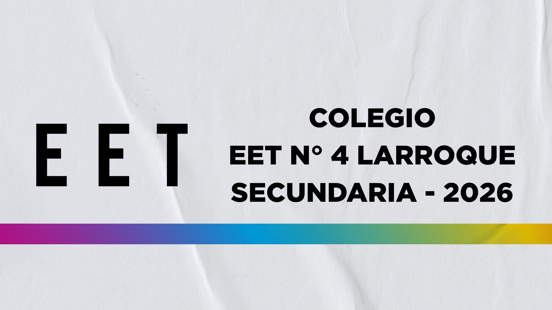 Colegio EET N°4 LARROQUE