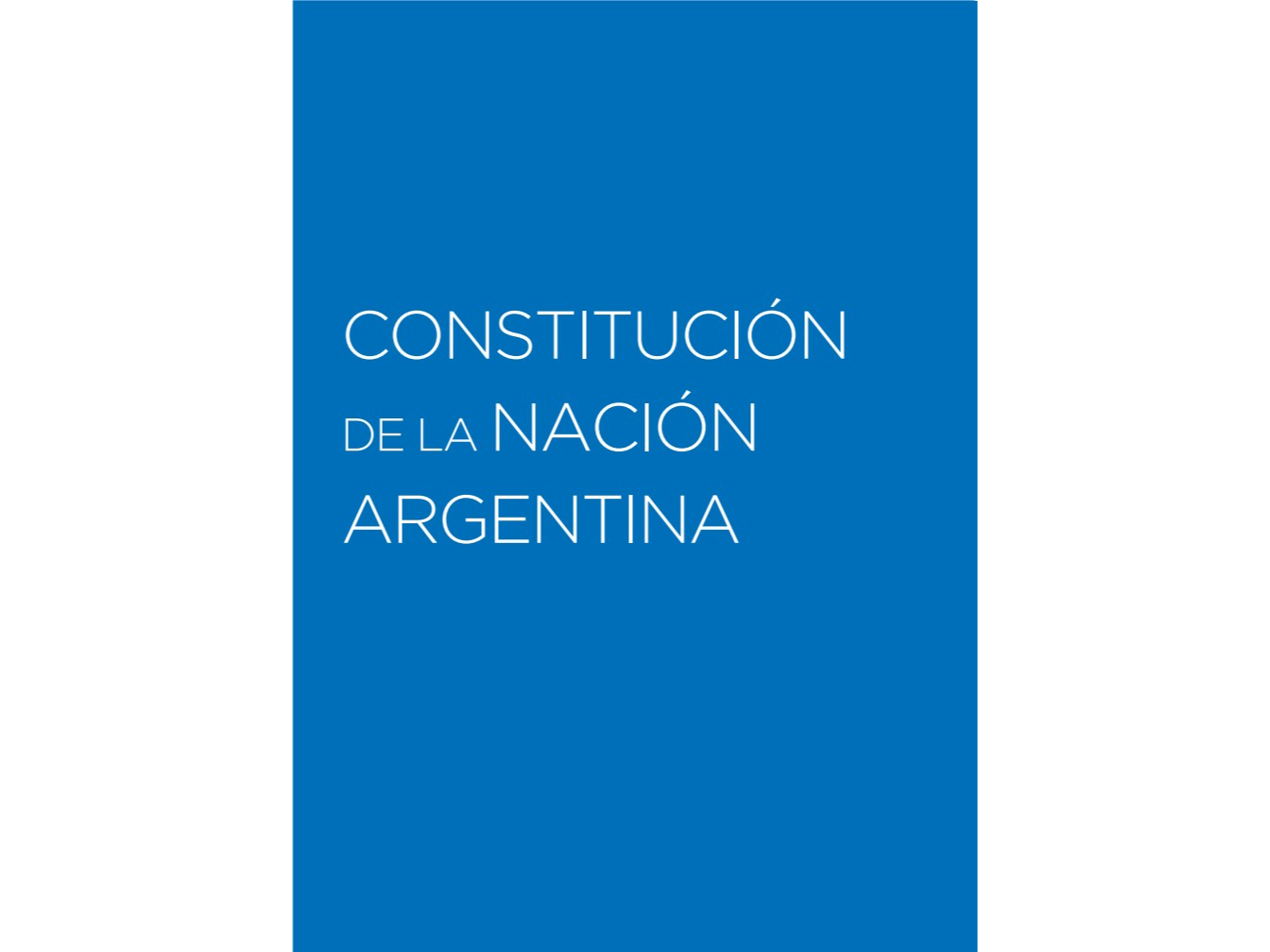 Constitución Nacional Argentina - 2° AÑO - A