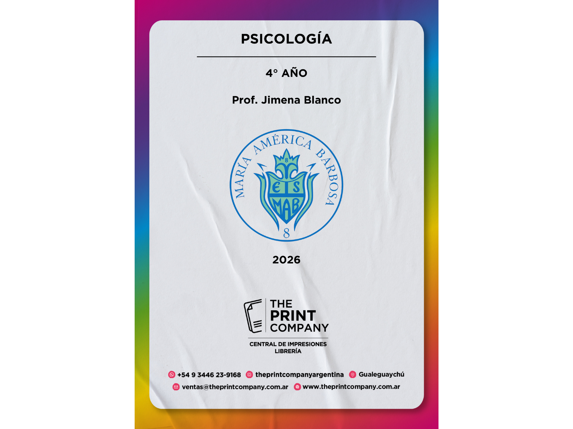 Psicología - 4° AÑO (Prof. Jimena Blanco)