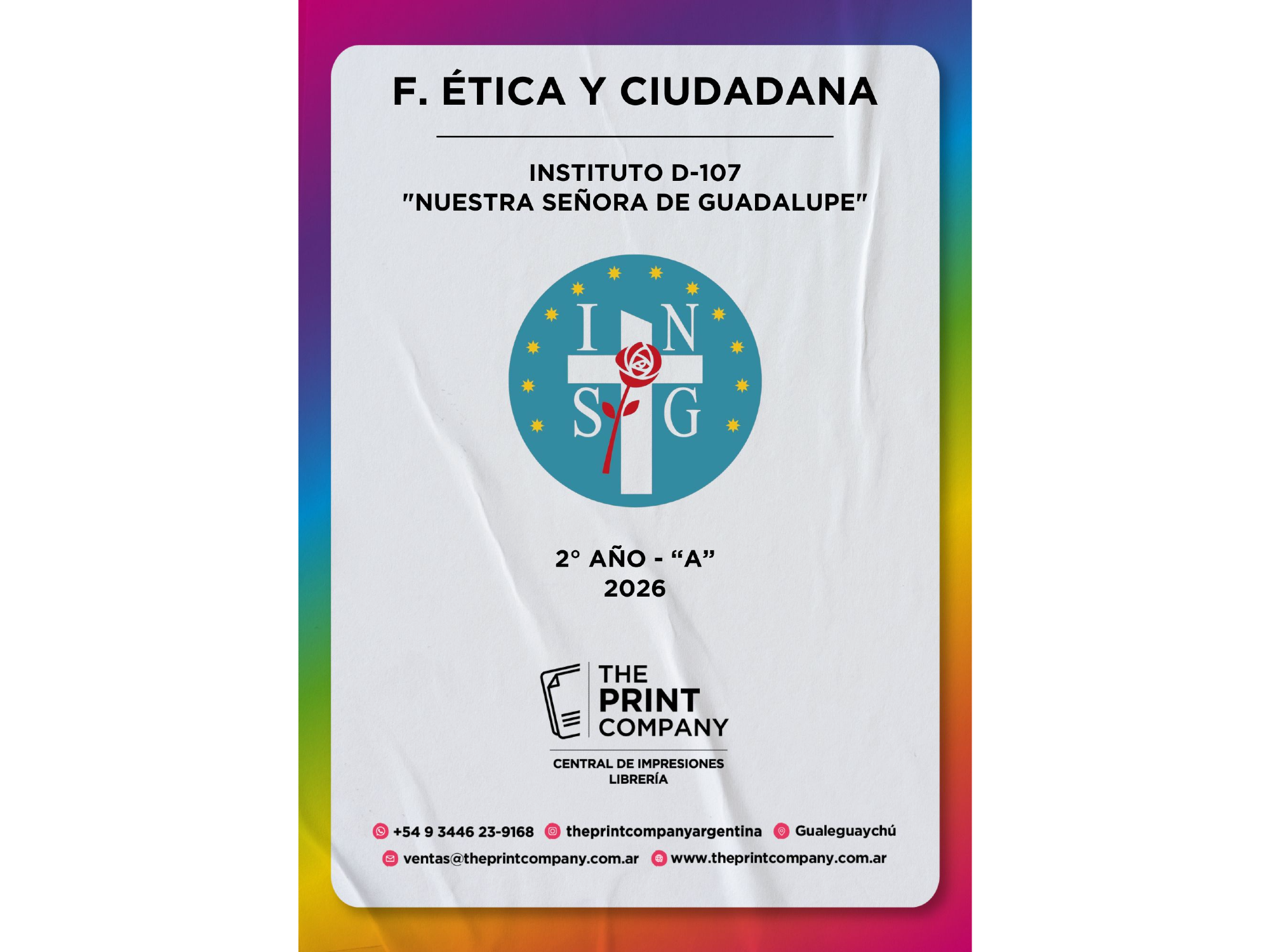 Formación Ética y Ciudadana - 2° AÑO - A - (Prof. Rosana Páez)