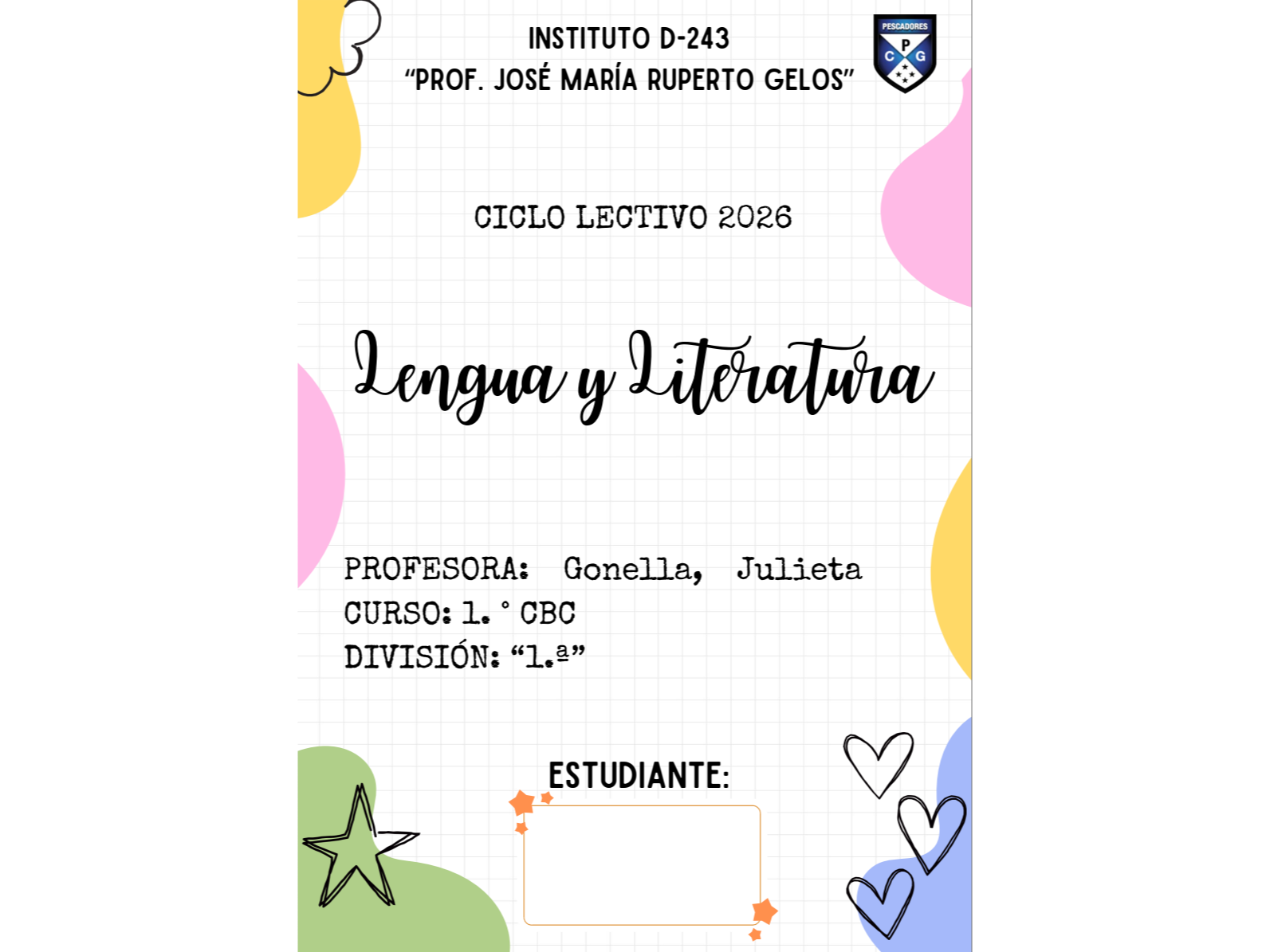 Lengua y Literatura - 1° AÑO - A