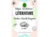 Literature - 1° AÑO
