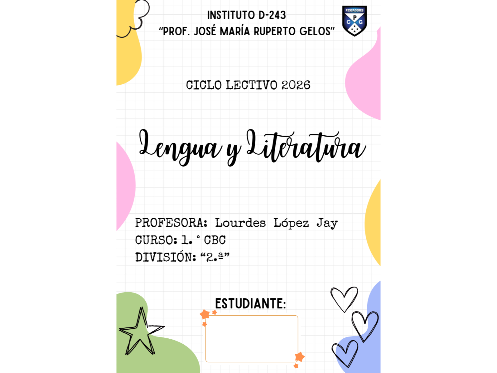 Lengua y Literatura - 1° AÑO - B