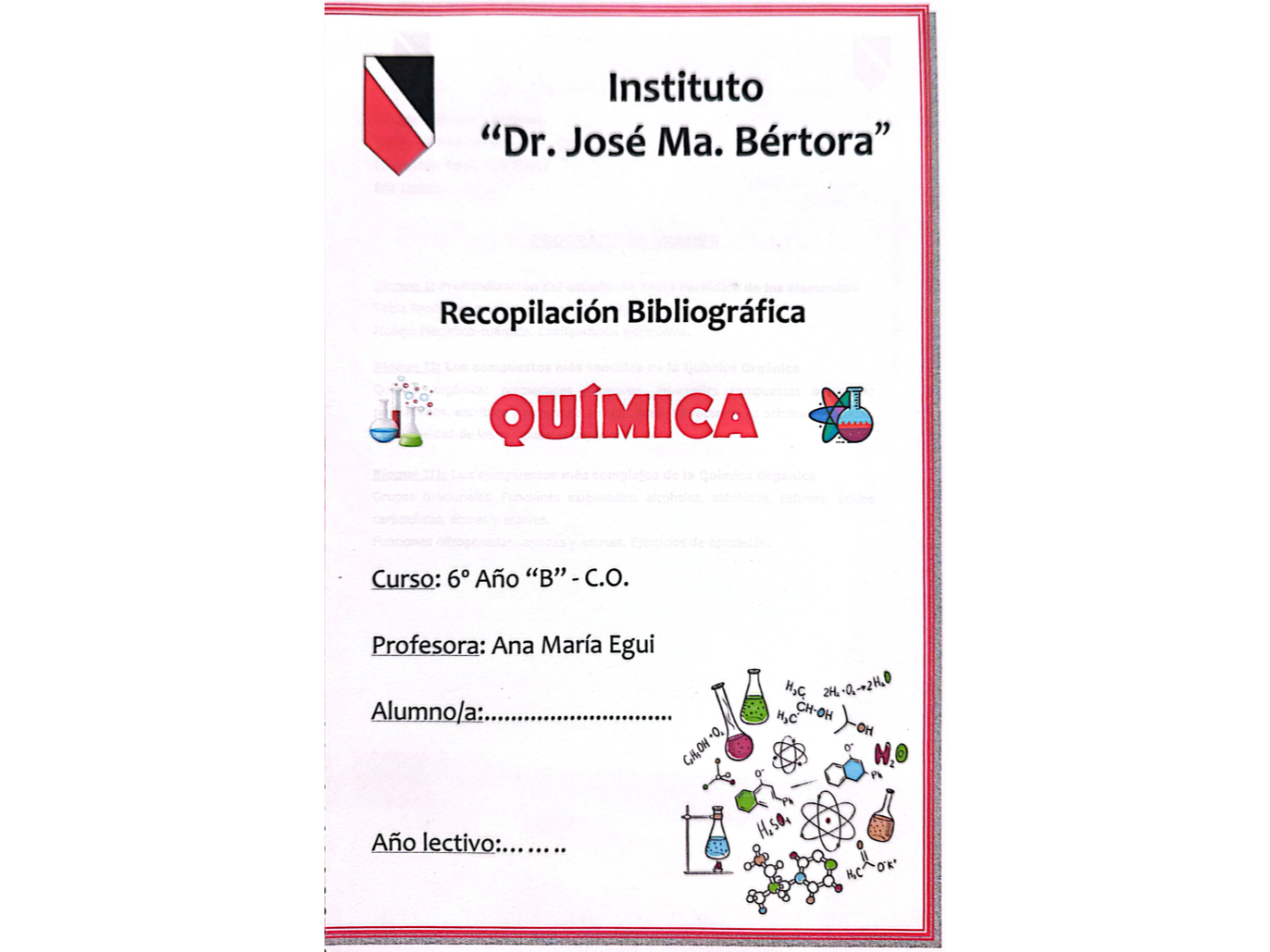 Química - 6° AÑO - B
