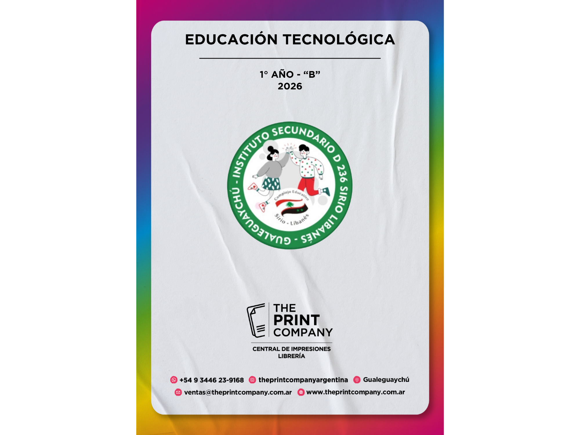 Educación Tecnológica - 1° AÑO - B