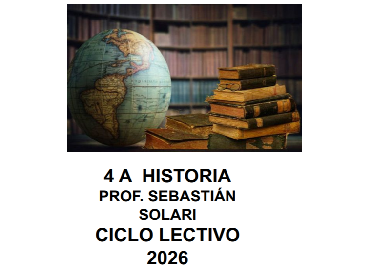 Historia - 4° AÑO - A