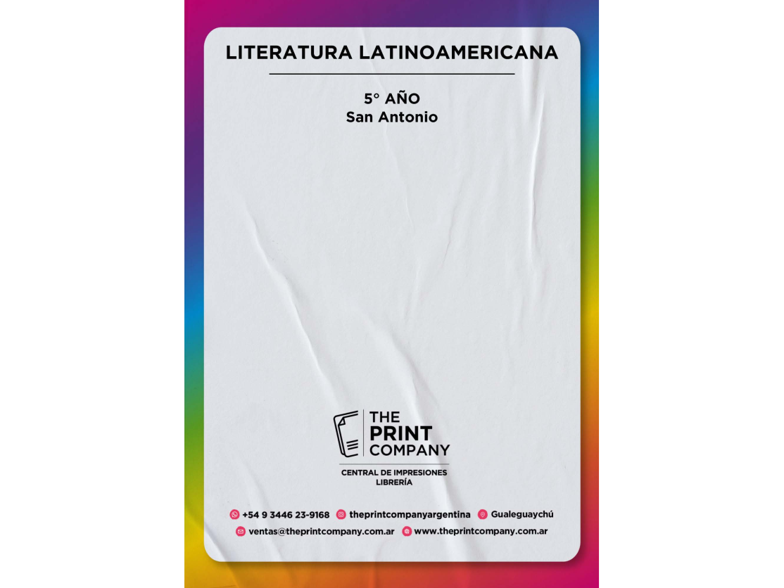 Literatura Latinoamericana - 5° AÑO - San Antonio
