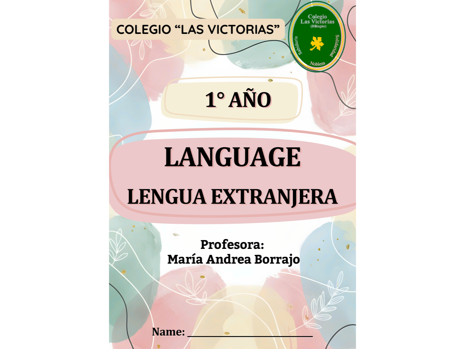 Lengua Extranjera - Language - 1° AÑO