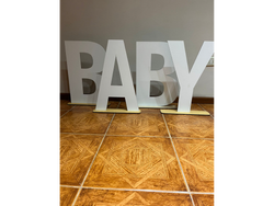 LETRAS BLANCAS CON BASE (VER TAMAÑO)