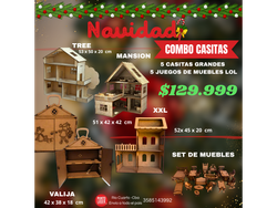COMBO X 5 CASITAS GRANDES