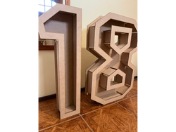 NUMEROS 3D ( VER TAMAÑO)