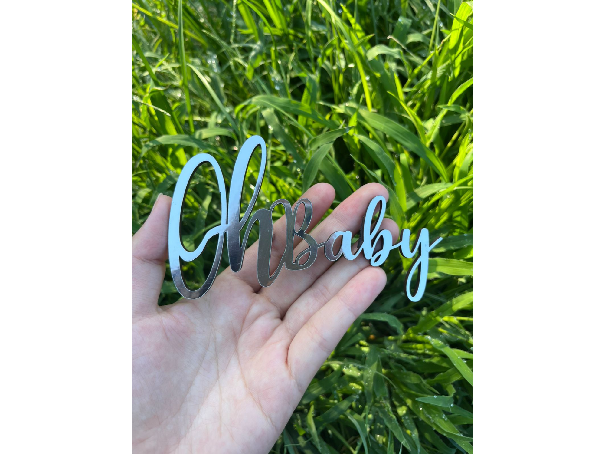 TOPPER DORADO/ PLATEADO FRENTE TORTA