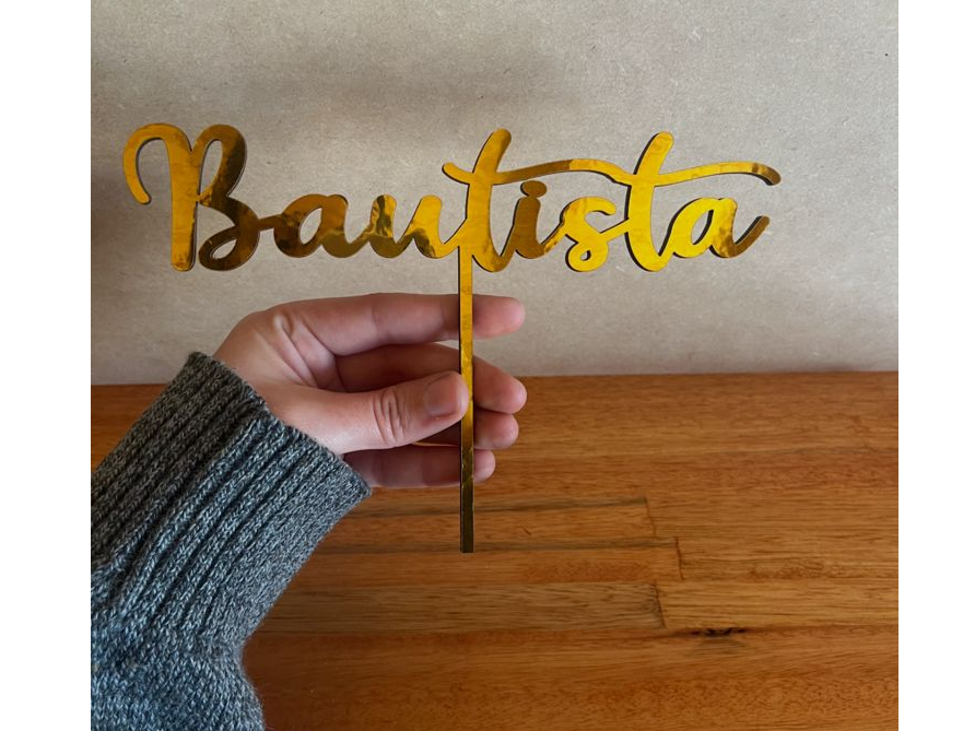 TOPPER DORADO/ PLATEADO