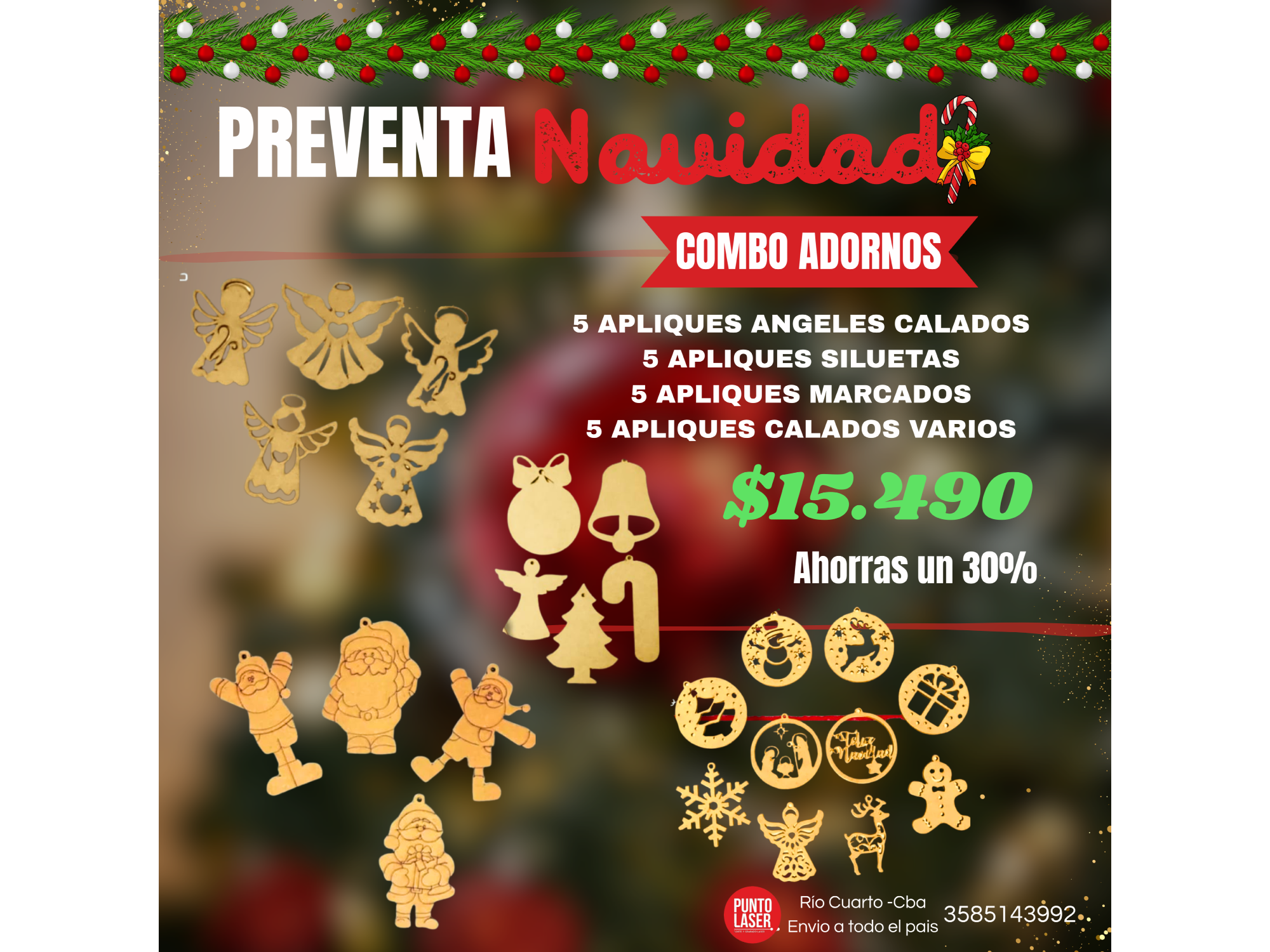 COMBO APLIQUES X 20 U