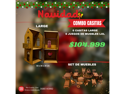 CASITA LARGE X 6 UNIDADES